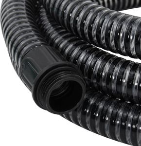 vidaXL Wąż ssący z mosiężnymi złączkami, 4 m, 25 mm, czarny 4