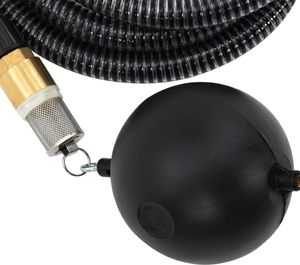 vidaXL Wąż ssący z mosiężnymi złączkami, 20 m, 25 mm, czarny 4