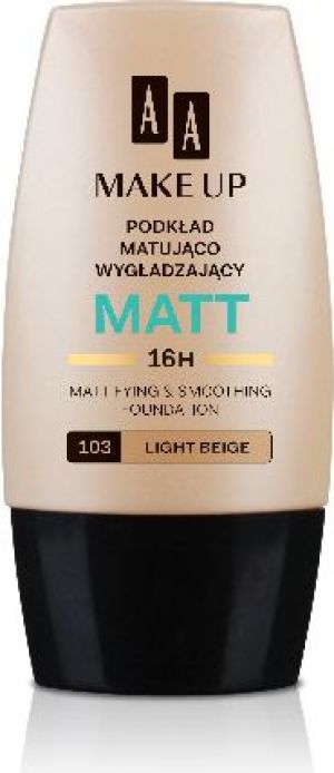 AA Make Up Matt Podkład matująco-wygładzający 103 Light Beige 30ml 1