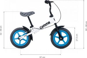 Rowerek biegowy Gimme z hamulcem Nemo niebieski 13