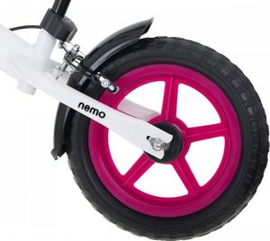 Rowerek biegowy Gimme z hamulcem Nemo - różowy 11