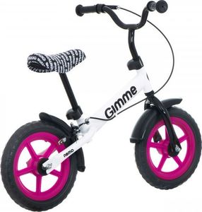 Rowerek biegowy Gimme z hamulcem Nemo - różowy 5