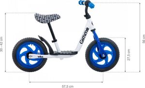Rowerek biegowy Gimme z podestem Viko - niebieski 13