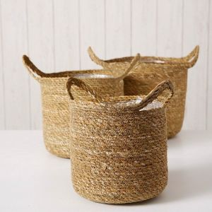 Boltze Doniczki z trawy morskiej DAWID, Zestaw 3 szt. 2