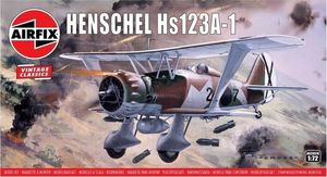 Airfix Samolot Szturmowy Henschel Hs123A-1 1