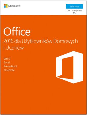 Microsoft Office 2016 dla Użytkowników Domowych i Uczniów (79G-04609) 2