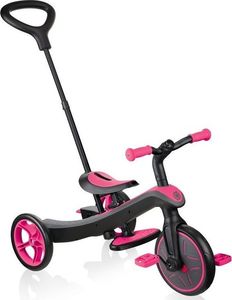 Globber Rowerek 4w1 trójkołowy / biegowy / wózek Explorer Trike Fuchsia 632-110-2 5