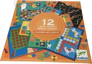 Djeco Gra planszowa Classic Box Zestaw 12 gier 1