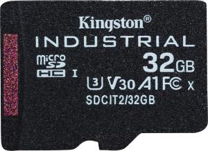 Karta Kingston Industrial MicroSDHC 32 GB Class 10 UHS-I/U3 A1 V30 (SDCIT2/32GB) 1