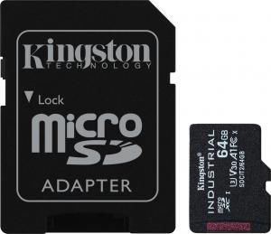 Karta Kingston Industrial MicroSDXC 64 GB Class 10 UHS-I/U3 A1 V30 (SDCIT2/64GB) 3