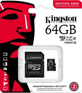 Karta Kingston Industrial MicroSDXC 64 GB Class 10 UHS-I/U3 A1 V30 (SDCIT2/64GB) 5
