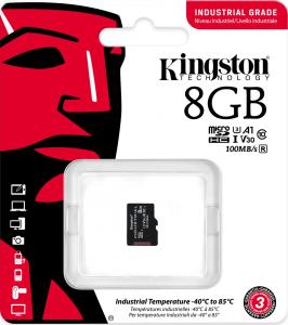 Karta Kingston Industrial MicroSDHC 8 GB Class 10 UHS-I/U3 A1 V30 (SDCIT2/8GBSP) 3