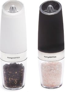 Młynek do przypraw Konighoffer Zestaw młynków do soli i pieprzu Konighoffer Luca b&w 1