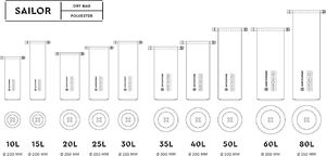 Extrawheel Worek wodoszczelny Extrawheel Sailor black/red 15 L Polyester 3