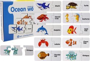 Lean Sport Puzzle Edukacyjne Układanka Świat Oceanów 10 Połączeń 1