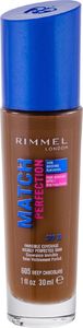 Rimmel  Rimmel London Match Perfection SPF15 Podkład 30ml 605 Deep Chocolate 1