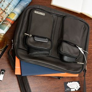 Beltimore Torba duża skórzana premium do pracy szkoły brązowa Beltimore G69 2