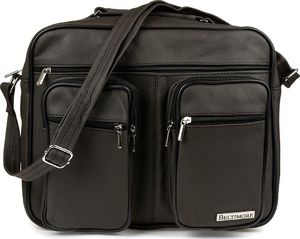 Beltimore Torba duża skórzana premium do pracy szkoły brązowa Beltimore G69 3