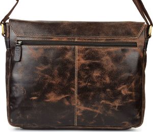 Beltimore Beltimore torba męska na ramię skórzana Duża brązowa M85 3