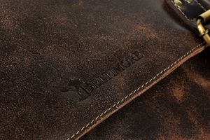 Beltimore Beltimore torba męska na ramię skórzana Duża brązowa M85 4