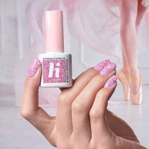 Hi Hybrid Lakier hybrydowy hi hybrid 5 ml Glitter Ballet Slipper #134 1