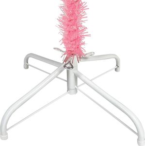 vidaXL Choinka sztuczna na stojaku Różowa 5