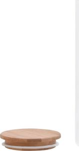 vidaXL Szklane słoje z bambusową pokrywką, 6 szt., 1000 ml 4