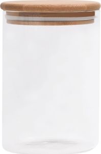 vidaXL Szklane słoje z bambusową pokrywką, 4 szt., 800 ml 3
