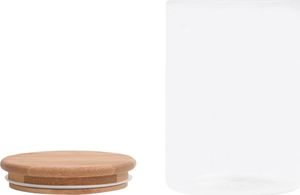 vidaXL Szklane słoje z bambusową pokrywką, 4 szt., 800 ml 4