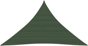 vidaXL Żagiel przeciwsłoneczny 160 g/m ciemnozielony, 3x3x4,2 m, HDPE 1