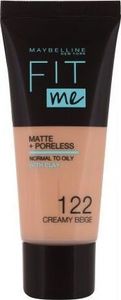 Maybelline  Maybelline Fit Me! Matte Poreless Podkład 30ml 122 Creamy Beige 1