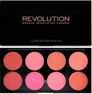 Makeup Revolution Ultra Blush Palette 8 Zestaw róży do policzków All About Cream 13g 1