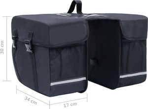 vidaXL Podwójna sakwa rowerowa na bagażnik, wodoszczelna, 35 L 8