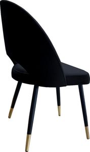 Atos Zestaw krzeseł ISKAR VELVET GOLD 2 szt czarne 3