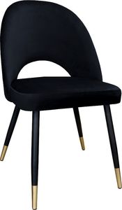 Atos Zestaw krzeseł ISKAR VELVET GOLD 2 szt czarne 4