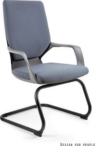 Unique Fotel biurowy APOLLO SKID czarny/szary 1