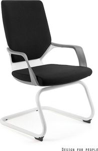 Unique Fotel biurowy APOLLO SKID biały/czarny 1