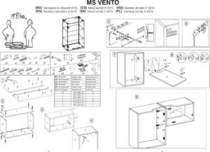 Halmar Szafka kuchenna wisząca 45 VENTO G-45/72 dąb 7