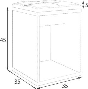 Meblowa 1 Toaletka OVIS dąb sonoma 2