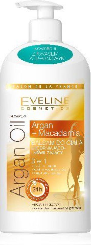 Eveline Eveline Salon De La France Balsam do ciała ujędrniająco-nawilżający 3w1 Argan Oil & Macadamia 350ml 1
