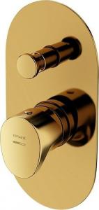 Bateria wannowa Cersanit Inverto podtynkowe złoty (S951-285) 2