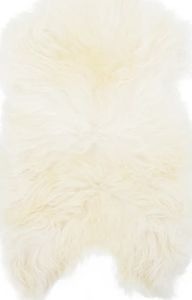 vidaXL Skóra z owcy islandzkiej, kremowa, 70x110 cm 1