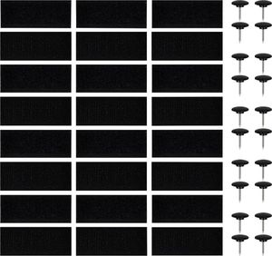 vidaXL Moskitiera na drzwi z magnesami, 2 szt., czarna, 220x110 cm 5