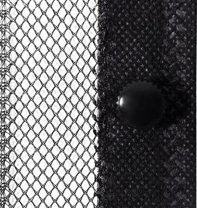 vidaXL Moskitiera na drzwi z magnesami, 2 szt., czarna, 220x110 cm 6