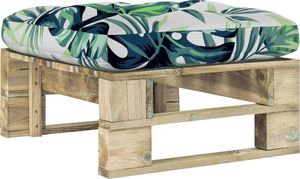 vidaXL Ogrodowy stołek z palet, impregnowane na zielono drewno sosnowe 1