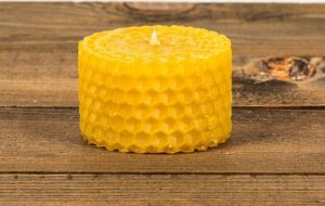 Łysoń Świeca z węzy pszczelej tealight (S033) - S033 2