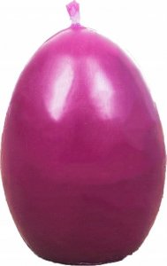 Łysoń Świeca z wosku pszczelego jajko gładkie fioletowe (S0621- FIOLET) - S0621- FIOLET 1
