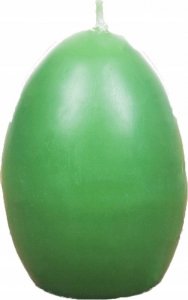 Łysoń Świeca z wosku pszczelego jajko gładkie zielone (S0621-K ZIELONE) - S0621-K ZIELONE 1