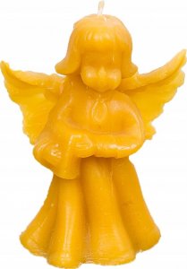 Łysoń Świeca z wosku pszczelego anioł z księgą (S280) - S280 1