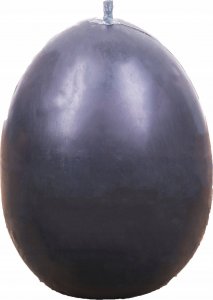 Łysoń Świeca z wosku pszczelego jajko gładkie czarne (S411-K CZARNY) - S411-K CZARNY 1
